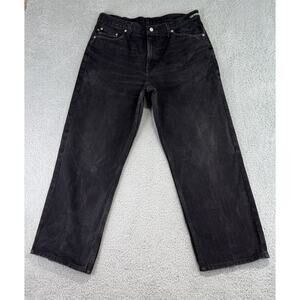 Vintage Polo Jean Co Ralph Lauren Jeans Mens 34(36x27) Black Distressed Wide Leg